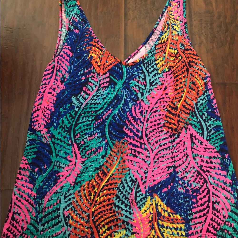 Lilly Pulitzer leaf print tank